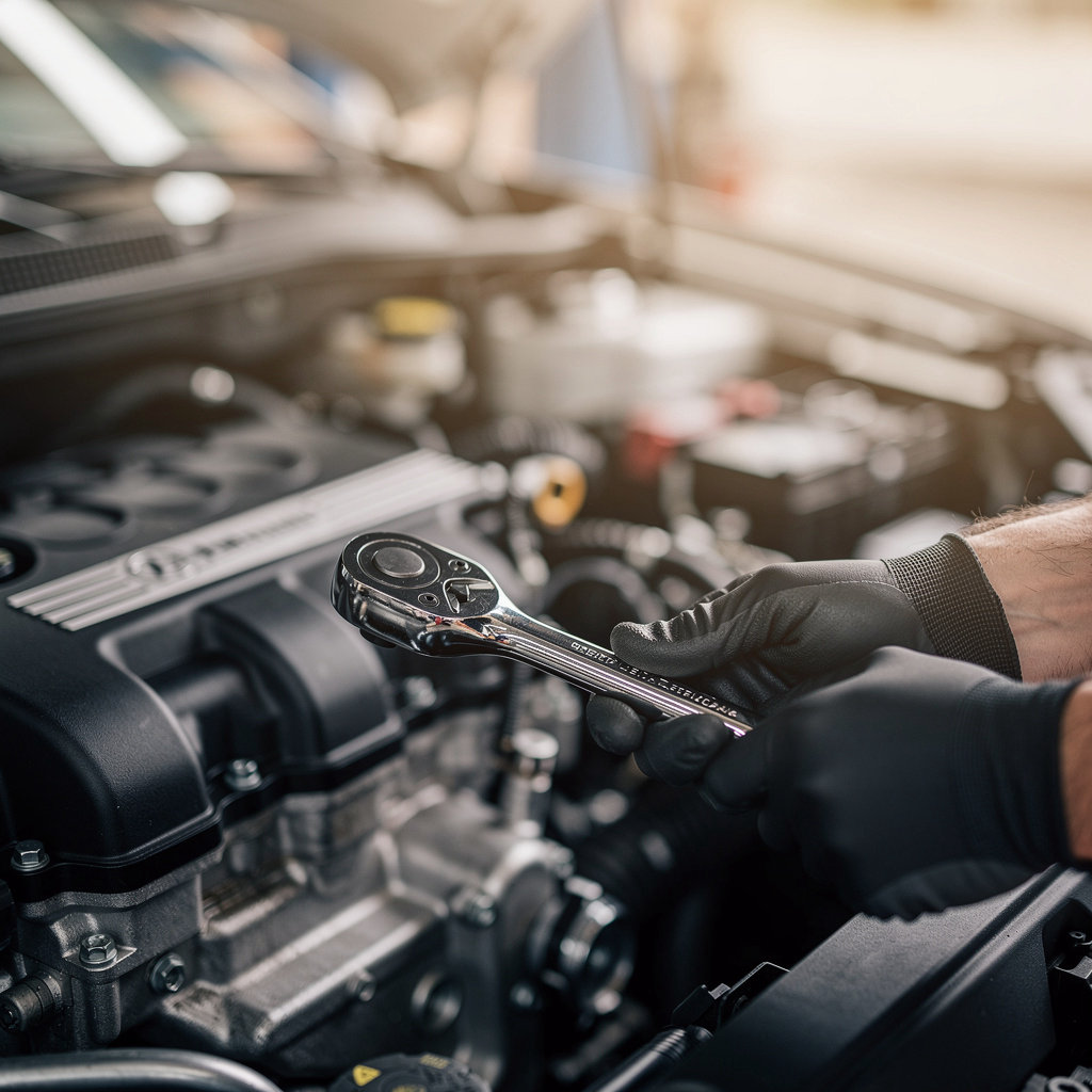 PATRICIO'S AUTO SERVICE technician performing expert auto repair and maintenance in San Diego